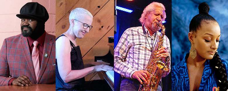 L-R: Gregory Porter, Myra Melford, Gary Bartz and Nubya Garcia