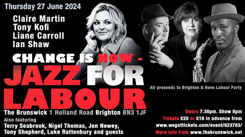 Claire Martin, Ian Shaw, Liane Carroll and Tony Kofi play Jazz for Labour