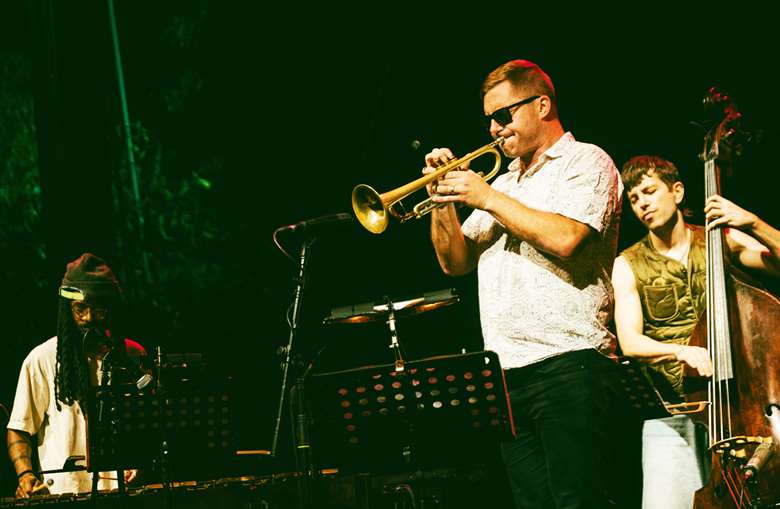 Trumpeter Peter Evans at Jazz em Agosto - All photos by Vera Marmelo