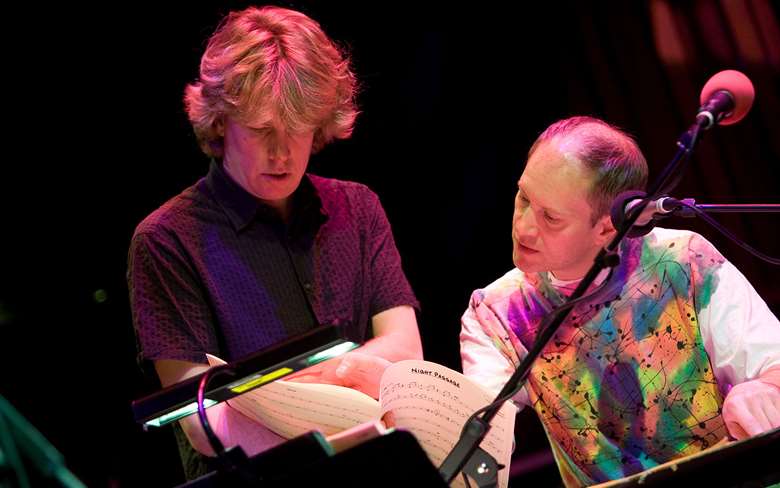 Martin France (left) with Django Bates (right) - Photo by Tim Dickeson