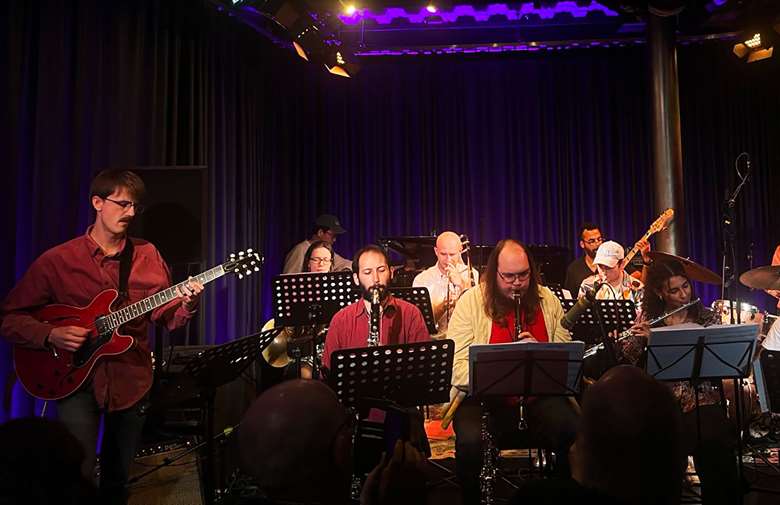 Billy Marrows and his 12-piece Grande Família - photo by Tom Spargo