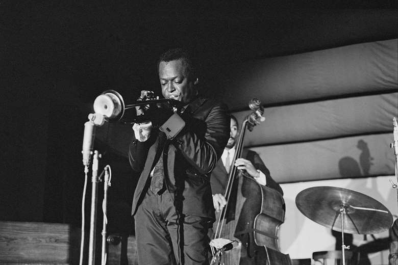 Miles Davis and Ron Carter performing in Antibes, France, July 1963  (Photo: Getty Images/Sony Legacy)