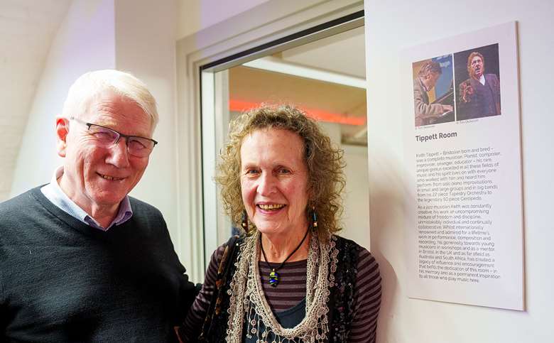 L-R: Nod Knowles and Julie Tippett at Bristol Beacon - Photo by Tim Dickeson