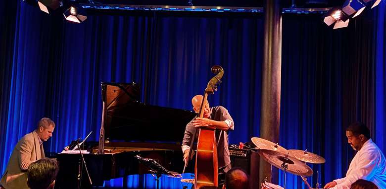 L-R: John Escreet, Eric Revis and Damion Reid - Photo by Tom Spargo