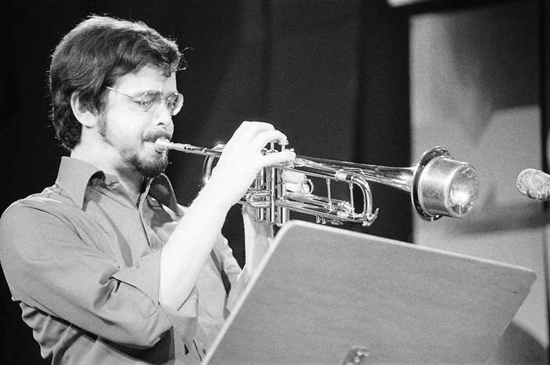 Kenny-Wheeler at Montreux in 1975 – Photo by Harry Monty