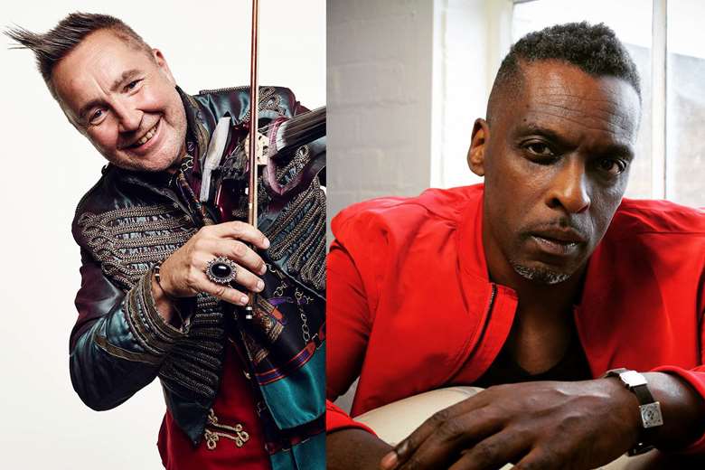 Nigel Kennedy and Cleveland Watkiss at  the Barbican on 29 January 2025