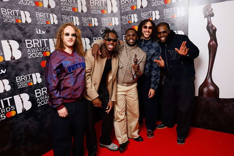 Ezra Collective at the Brit Awards 2025