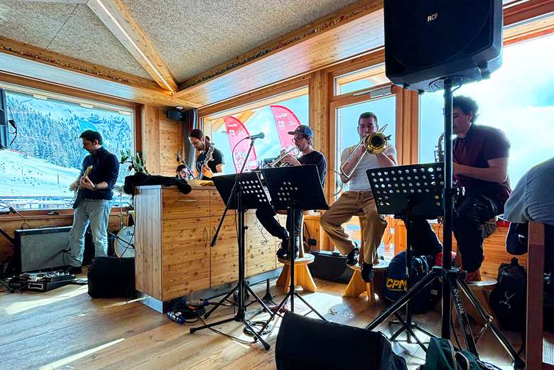 Mola Funk at the Dolomiti Ski Jazz Festival - Photo by Mike Flynn